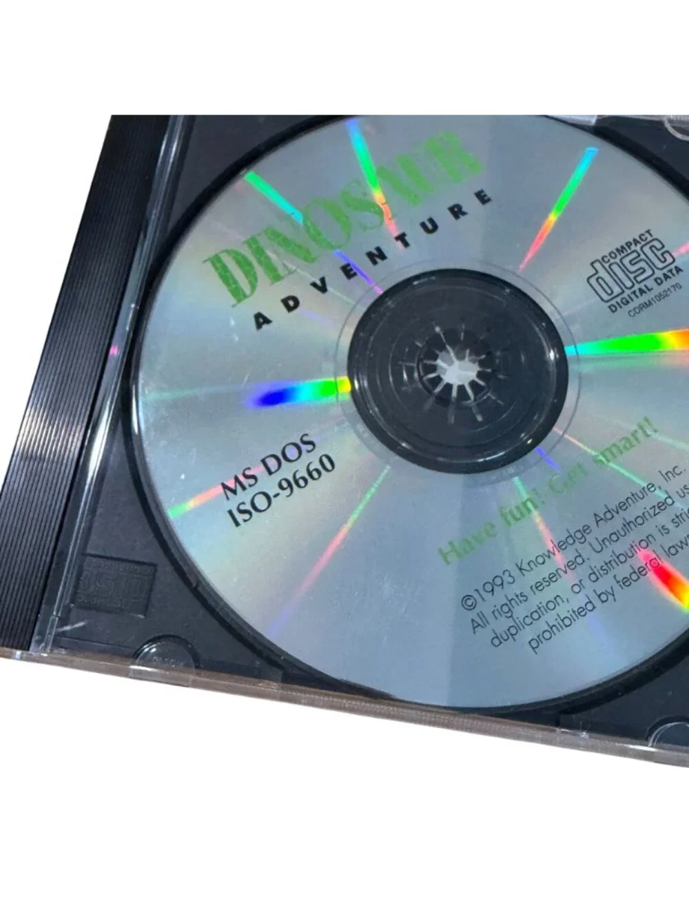 Dinosaur Adventure CD-ROM User Guide MS-DOS 1993 Educational Software